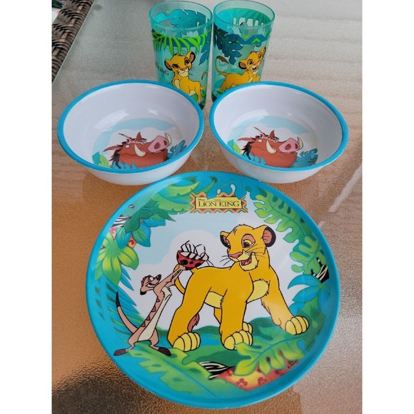 Zak Designs Other - 1990's The Lion King 5pc. Children's Plate Set Zak Designs y2k Simba Pumba Timon